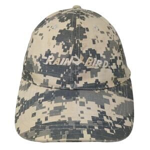 Rain Bird Strapback Baseball Cap Multi One Size Adjustable Camo 6 Panel Hit Wear